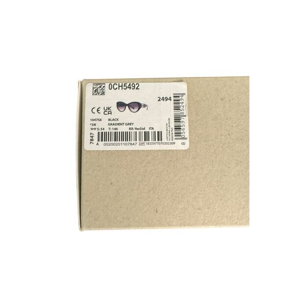 Chanel NIB CH5492 Acetate Butterfly Large CC Sunglasses in Black - Picture 4 of 11